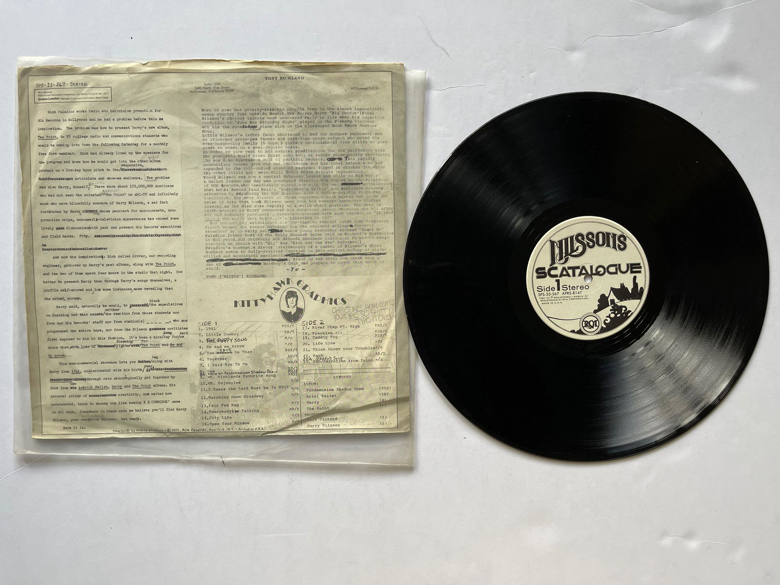 Harry Nilsson - Scatalogue DJ PROMO (1 of 1)