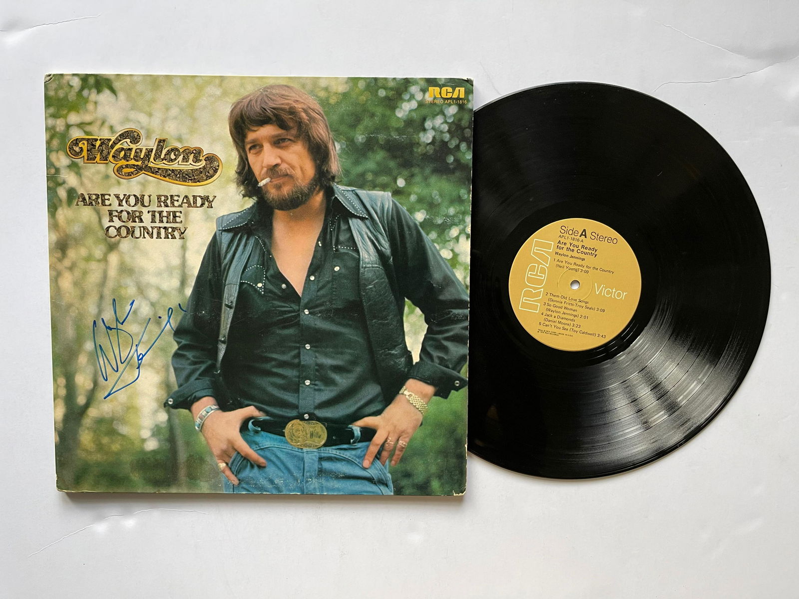 SIGNED - Waylon Jennings - Are You Ready For The (1 of 1)