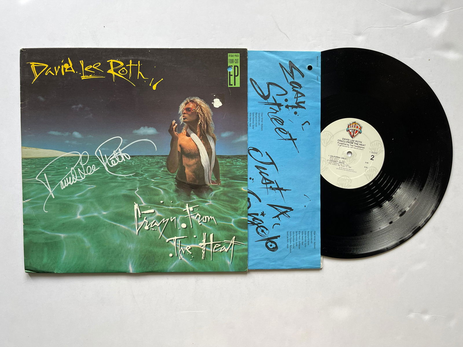 SIGNED - David Lee Roth - Crazy From The Heat (1 of 1)