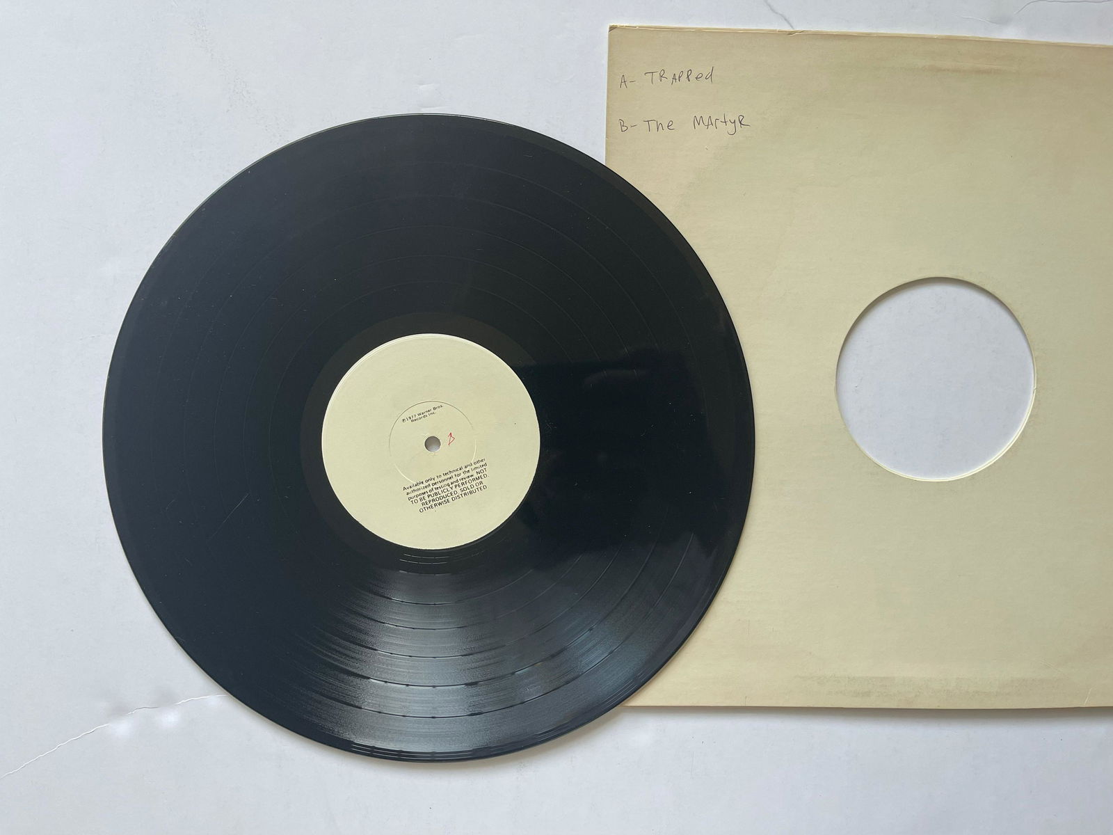 TODD RUNDGREN UTOPIA - TEST PRESSING - OOPS WRONG (1 of 1)