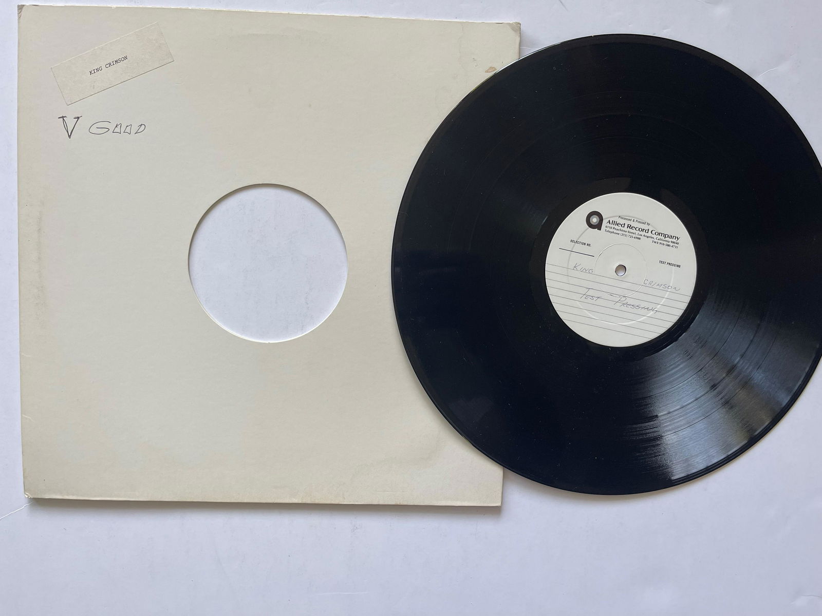 TEST PRESSING King Crimson - Three Of A Perfect Pair (1 of 1)