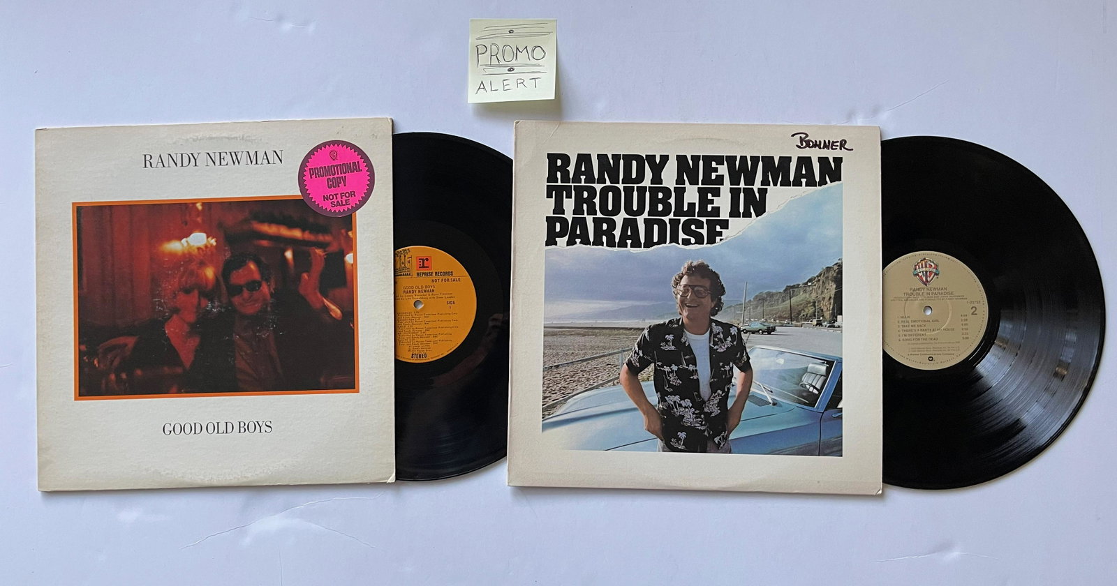 Randy Newman - PROMO: Randy Newman - Good Old BoysLabel:Reprise Records - MS 2193Format:Vinyl, LP, Album, PROMO - AND - Randy Newman - Trouble In ParadiseLabel:Warner Bros. Records - 9 23755-1, Warner Bros. Records - 1-237