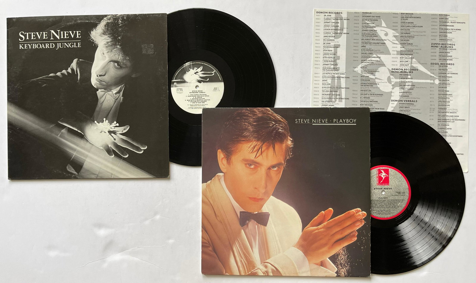 Steve Nieve -: Steve Nieve - Keyboard JungleLabel:Demon Records - Fiend 11Format:Vinyl, LP, Album - AND - Steve Nieve - PlayboyLabel:Demon Records - FIEND 109Format:Vinyl, LP, Album - English keyboardist, born 19 Fe