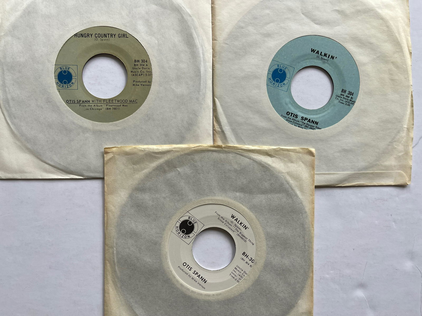 OTIS SPANN: Otis Spann with Fleetwood Mac - Hungry Country GirlLabel:Blue Horizon - BH 304 - Otis Spann with Fleetwood Mac - Hungry Country GirlLabel:Blue Horizon - BH 304 different pressing - Hungry Country Girl