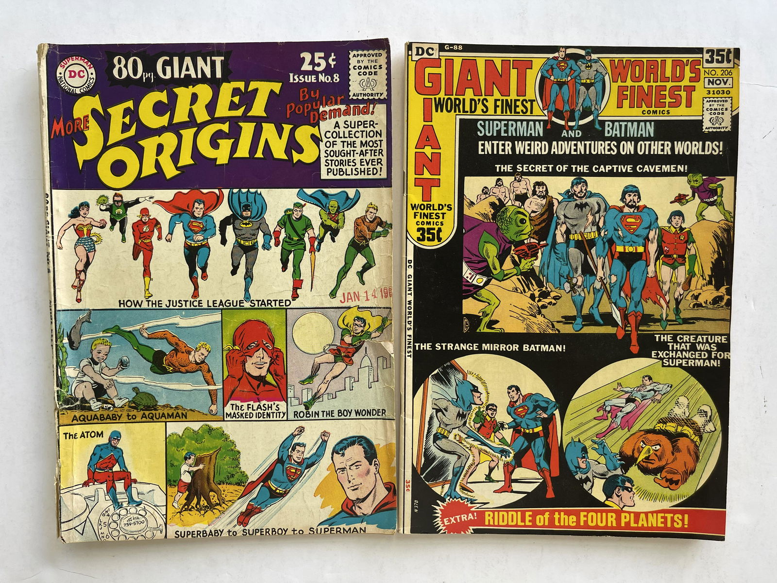 WORLD'S FINEST COMICS #206 - SECRET ORIGINS #8 (1 of 1)