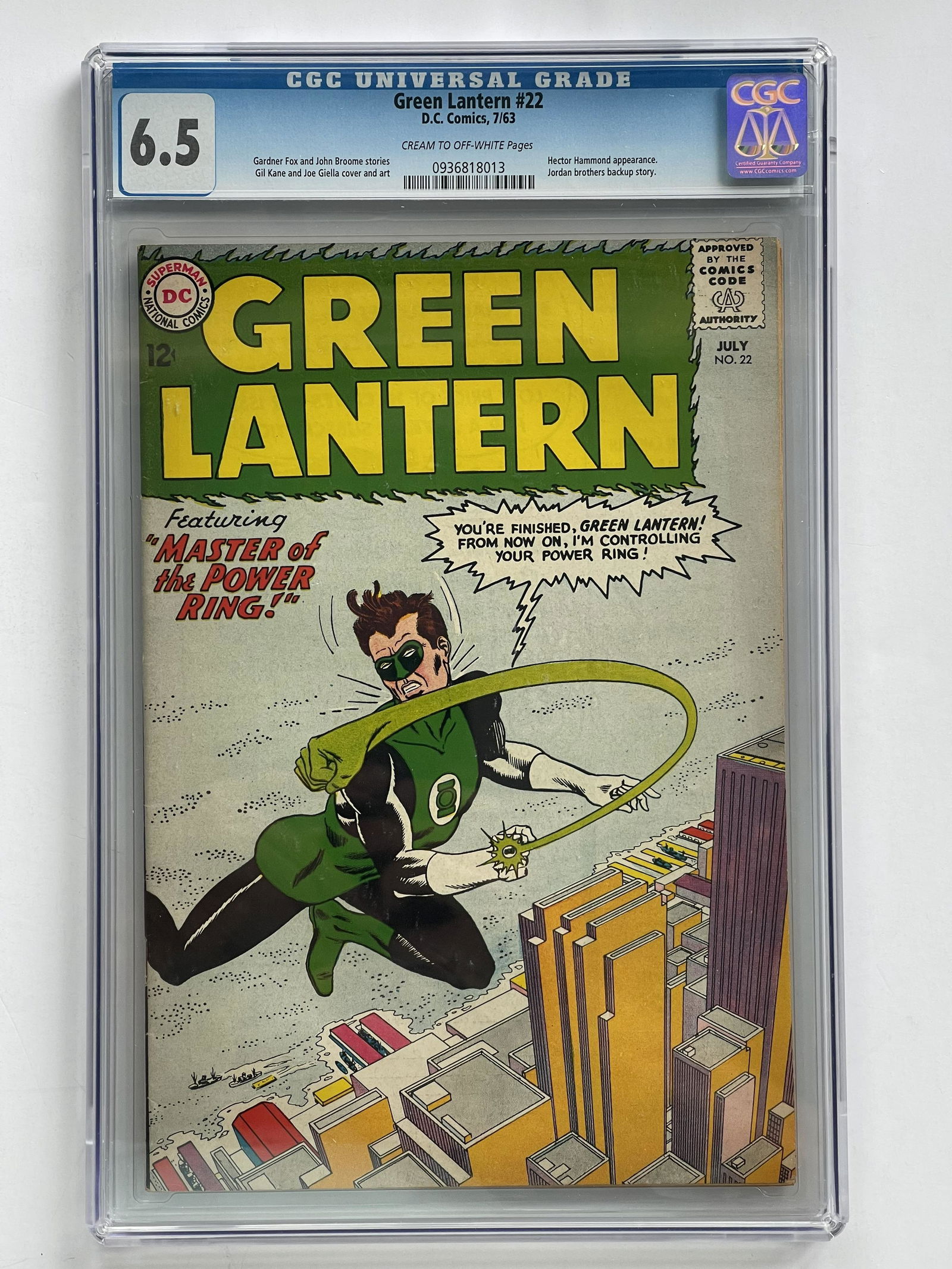 GREEN LANTERN #22 SLABBED AND GRADED (1 of 2)