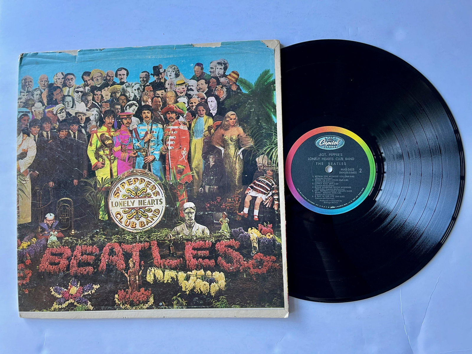 The Beatles - Sgt. Pepper's Lonely Hearts Club Band: The Beatles - Sgt. Pepper's Lonely Hearts Club BandLabel:Capitol Records - SMAS 2653Format:Vinyl, LP, Album. GOOD . SEE PICS.