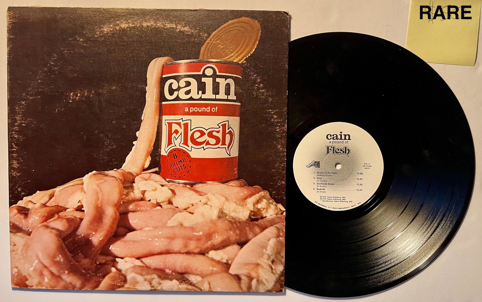 Cain - A Pound Of Flesh - RARE: Cain - A Pound Of FleshLabel:ASI Records - ASI LP 204Format:Vinyl, LP, AlbumCountry:USReleased:1975Genre:Rock