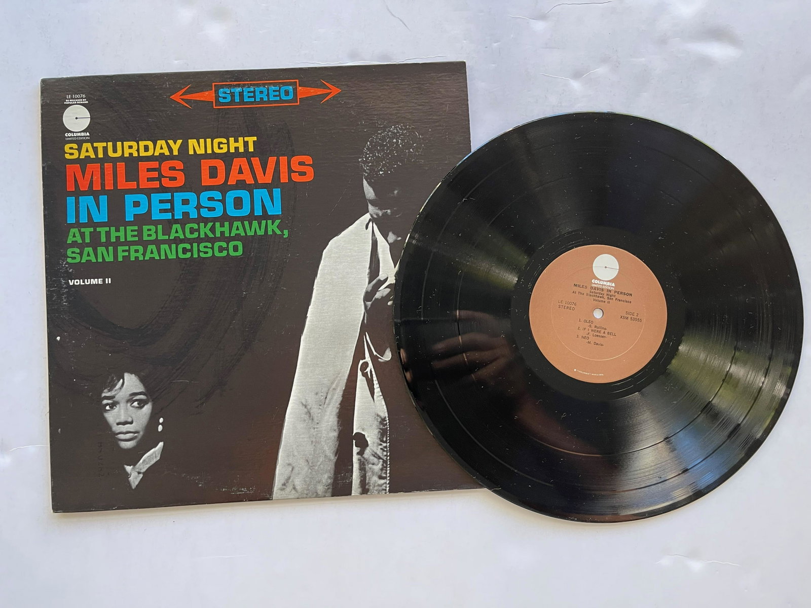 Miles Davis - In Person, Saturday Night At The: Miles Davis - In Person, Saturday Night At The Blackhawk, San Francisco, Volume IILabel:Columbia Limited Edition - LE 10076Format:Vinyl, LP, Album, Stereo, Country:USReleased:1973Genre:Jazz