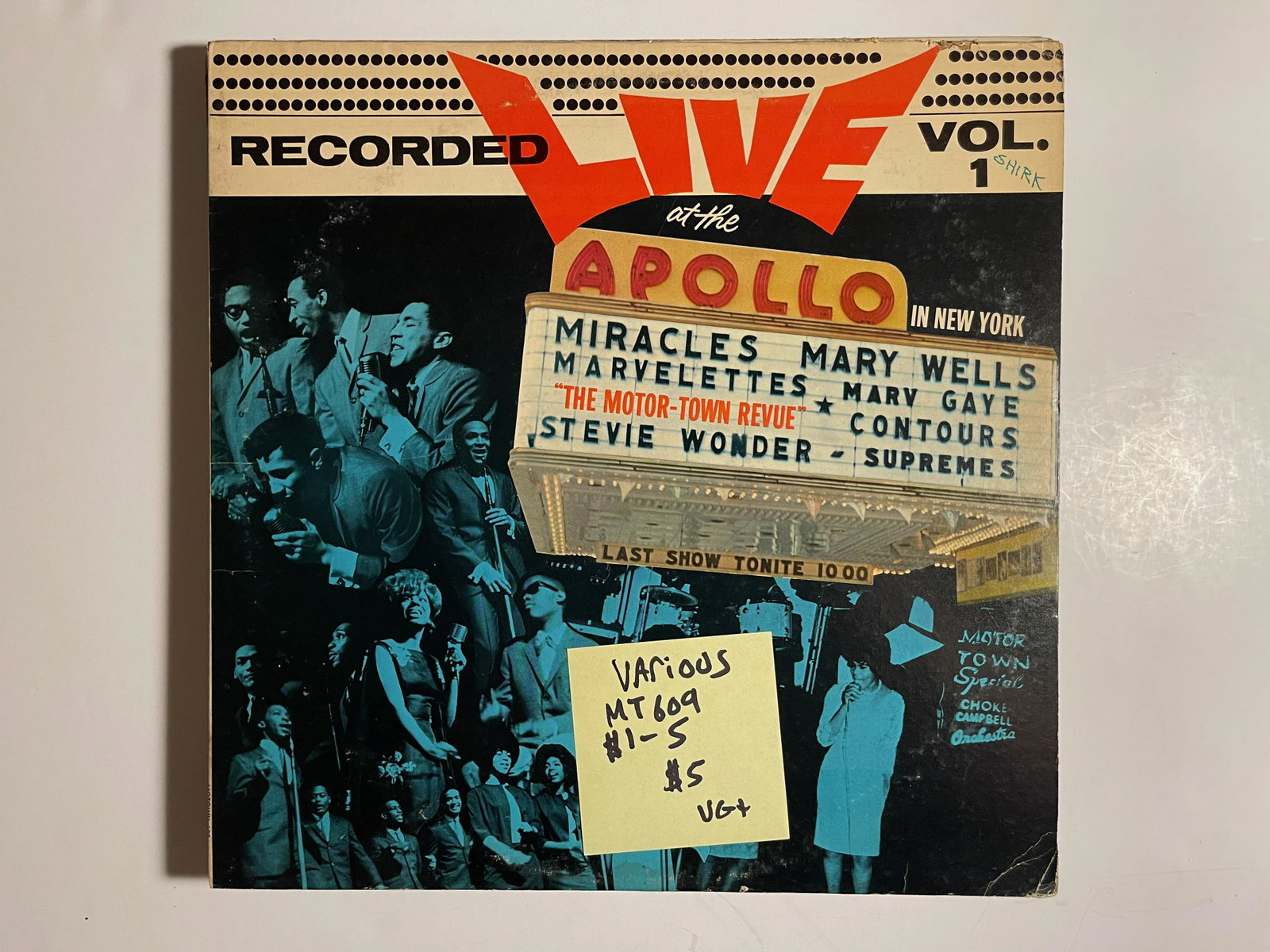 RECORDED LIVE AT THE APOLLO VOL 1: RECORDED LIVE AT THE APOLLO VOL 1