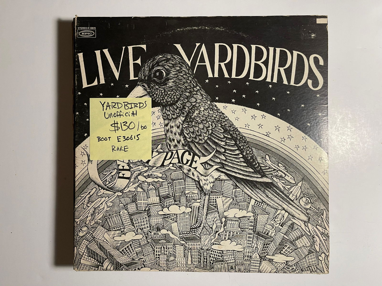 YARDBIRDS - LIVE WITH B/W COVER (1 of 1)