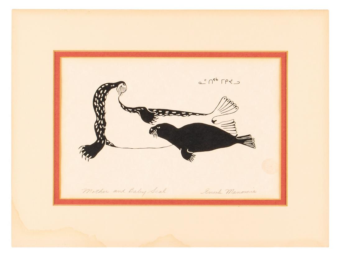 Enook Manomie  - Mother and Baby Seal (1 of 2)