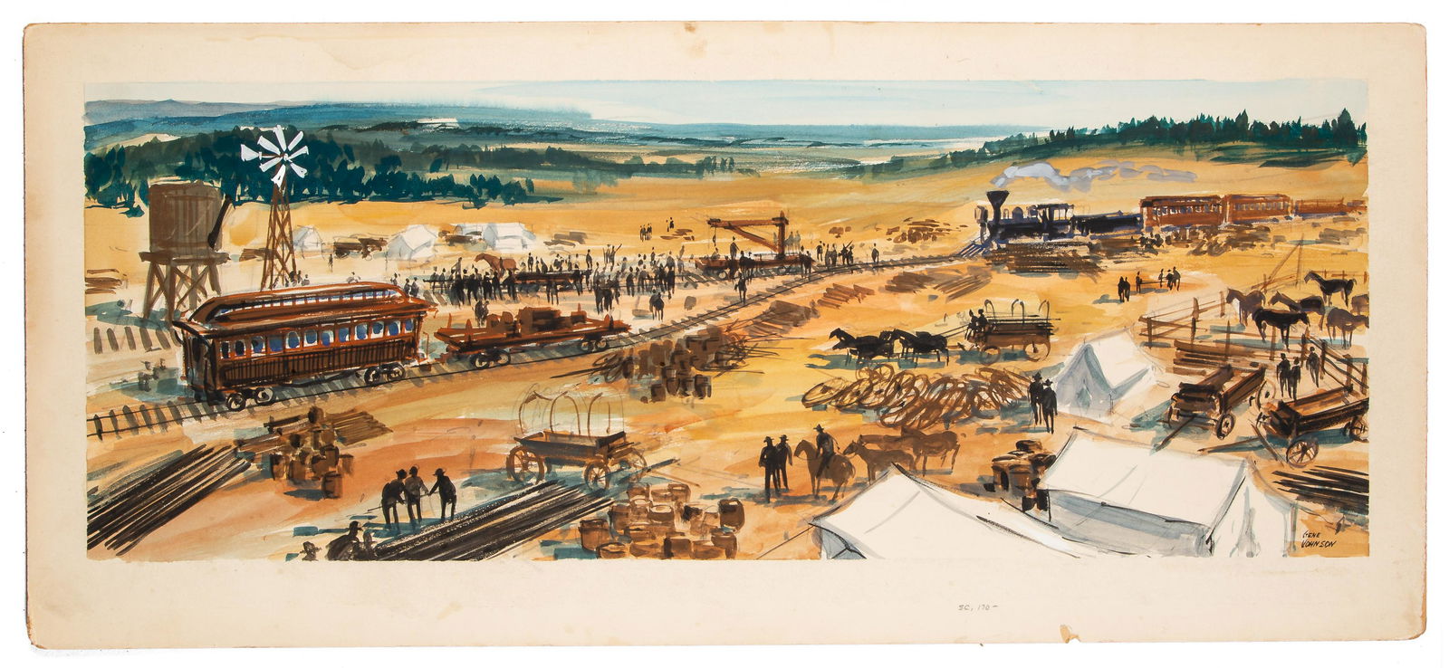 Gene Johnson - RAILROAD PAINTING (1 of 1)