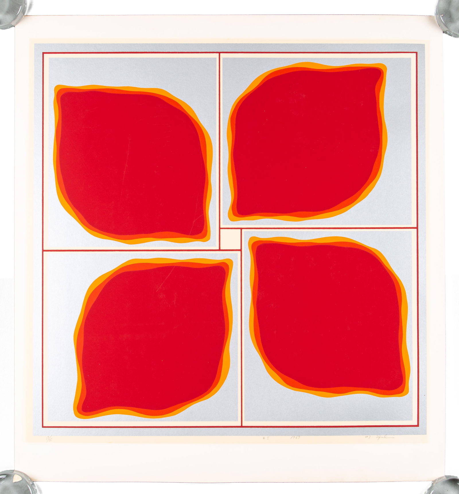 Nobumitsu Fukui-  #5 - 1969 Screen print (1 of 1)