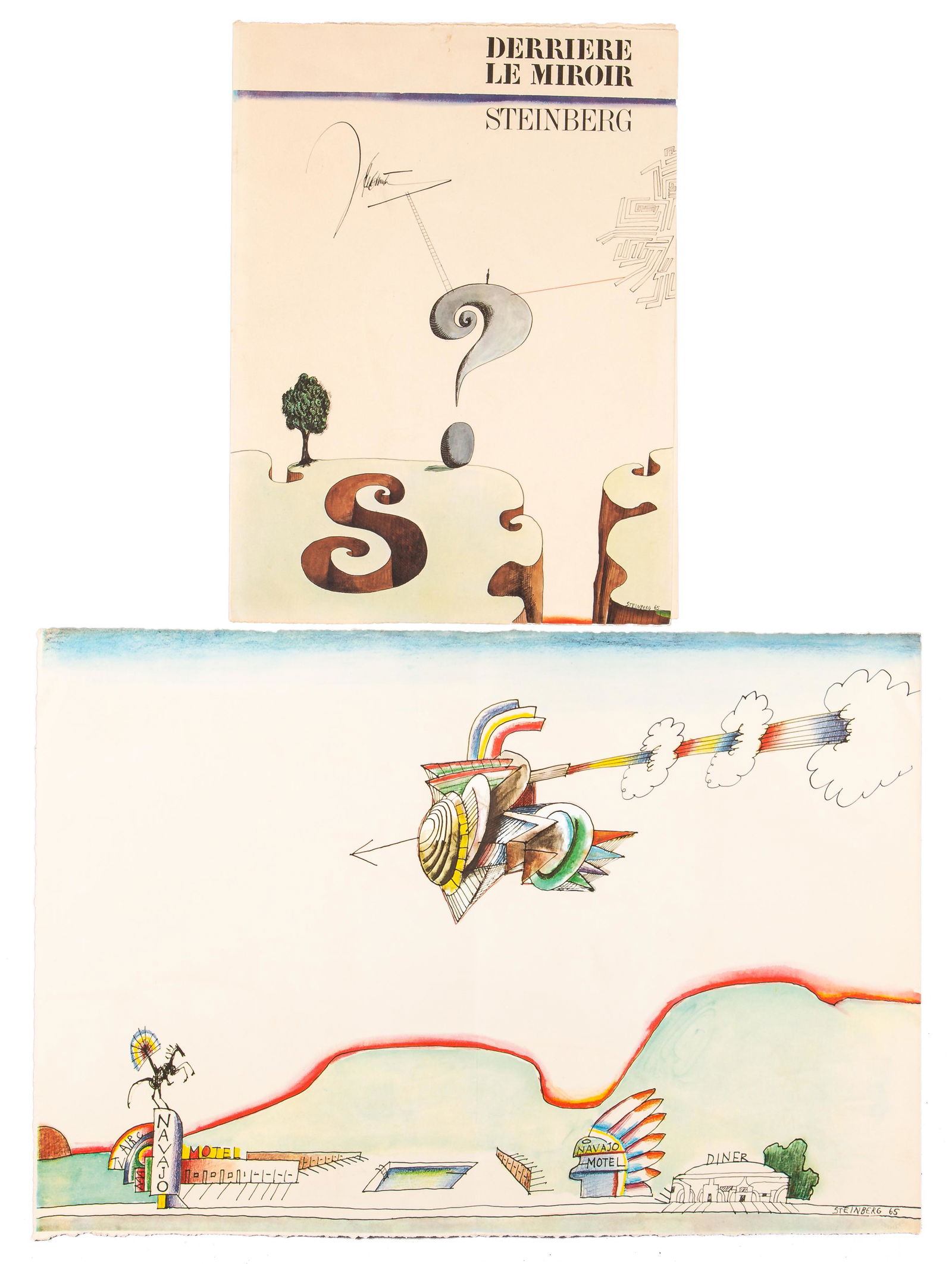 Saul Steinberg - "Navajo Motel" (1 of 1)