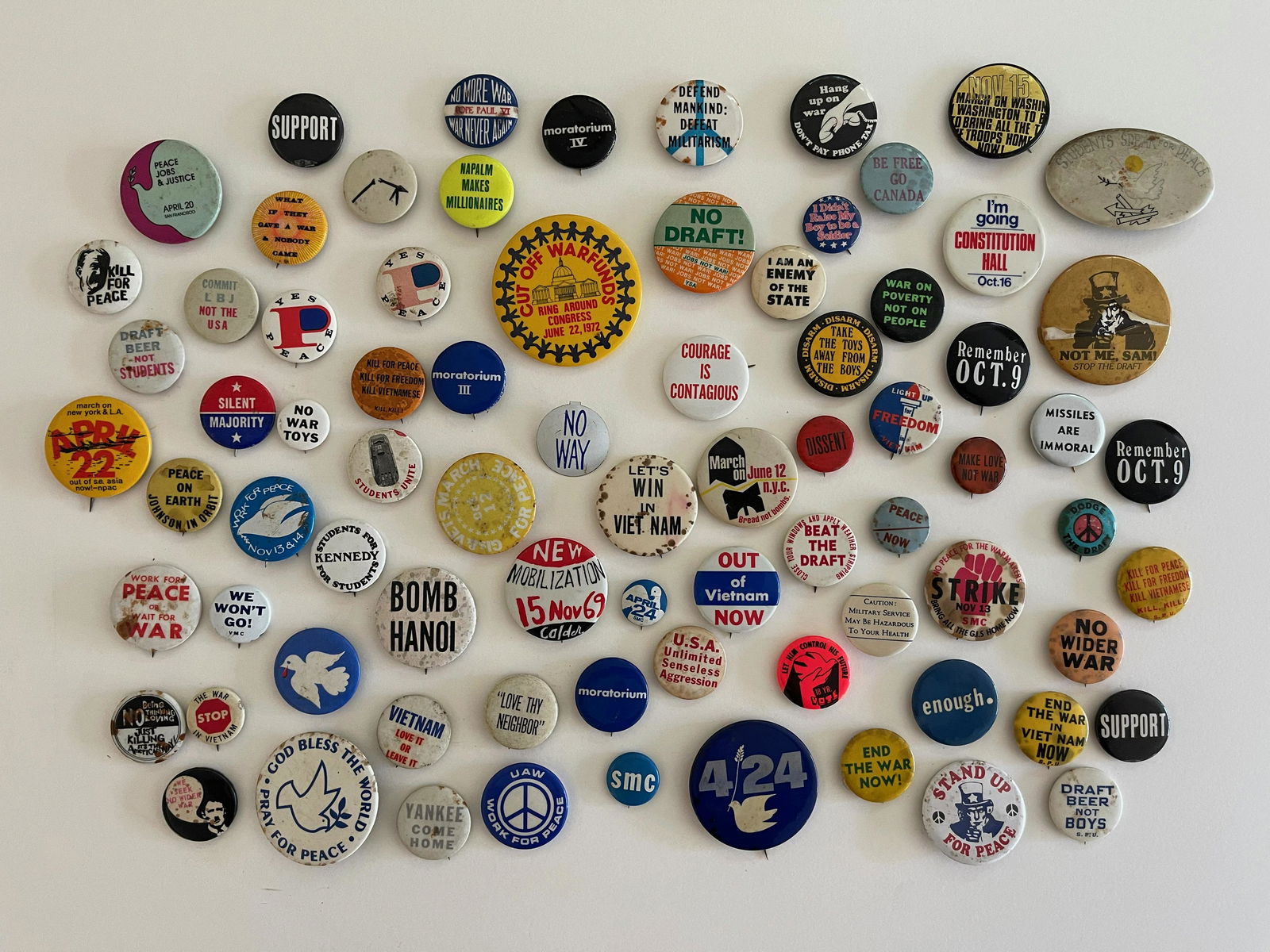 Anti-War Button Collection (1 of 5)