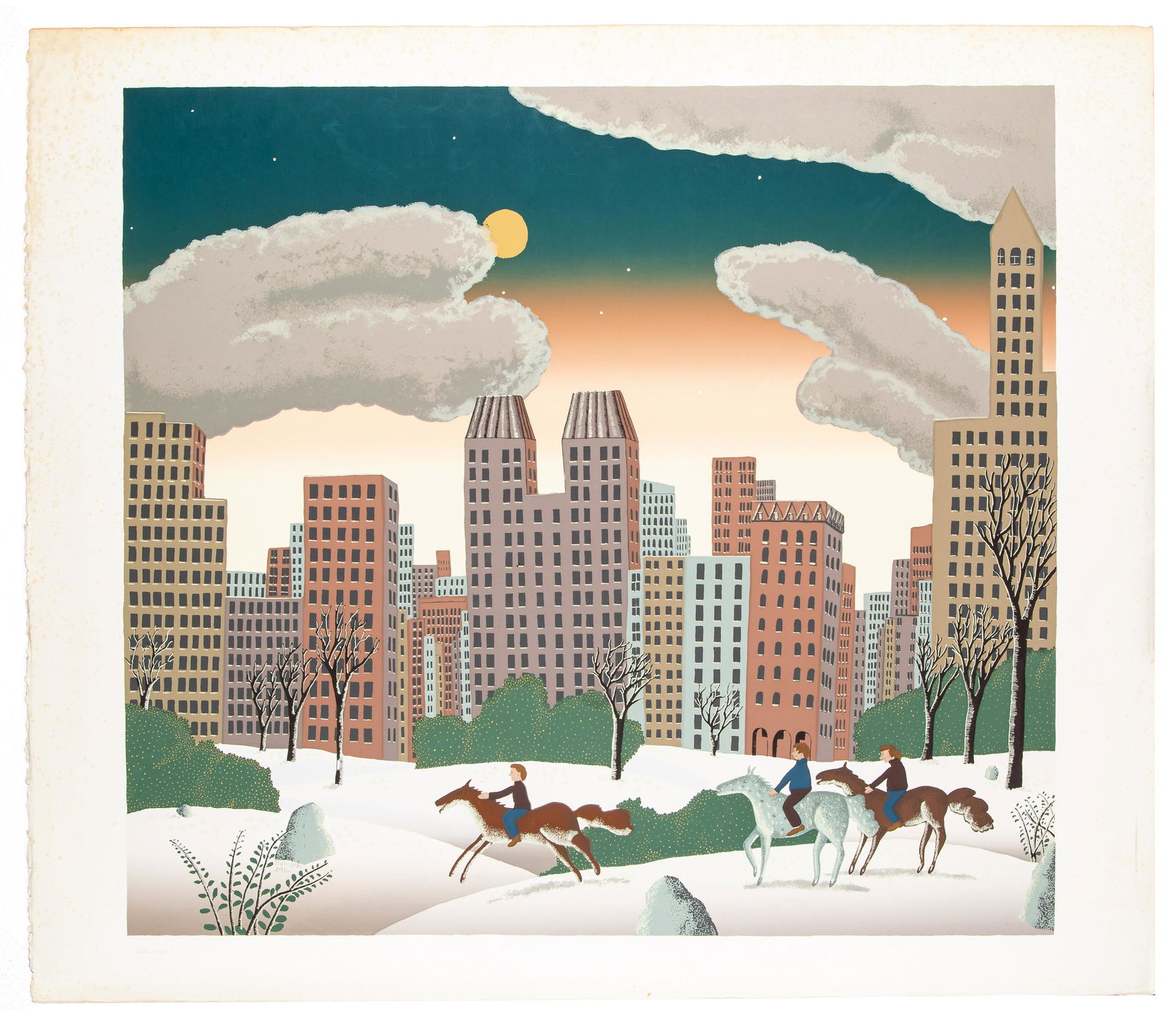 Thomas McKnight, Central Park II, Screen print (1 of 1)