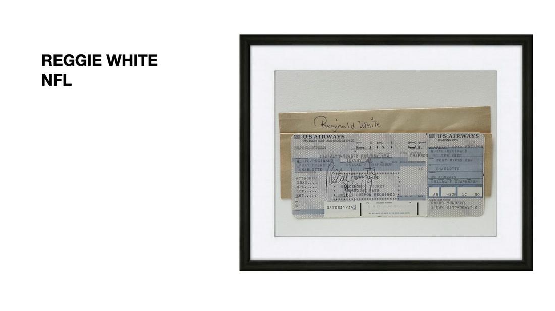 REGGIE WHITE - AUTOGRAPH (1 of 2)