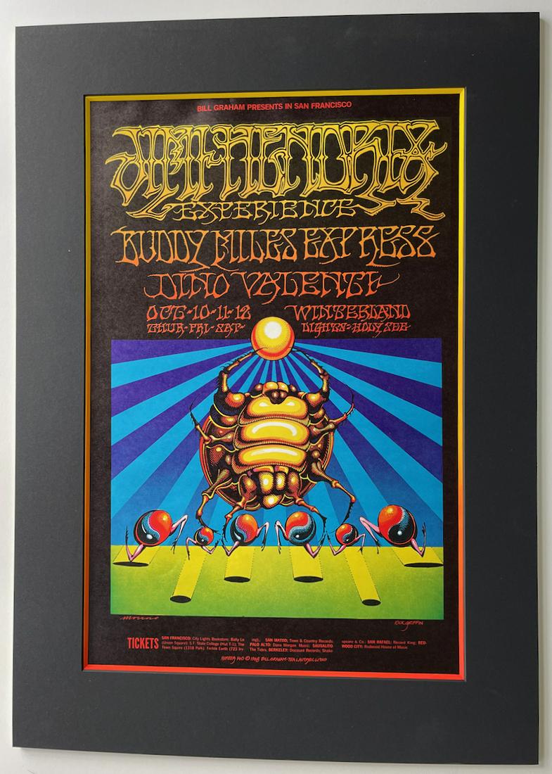 JIMI Hendrix Buddy Miles 1968 Griffin Moscoso 1st (1 of 1)