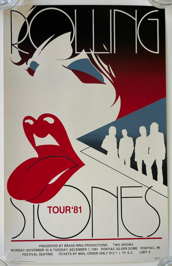 ROLLING STONES PONTIAC SILVERDOME 1981 (1 of 1)