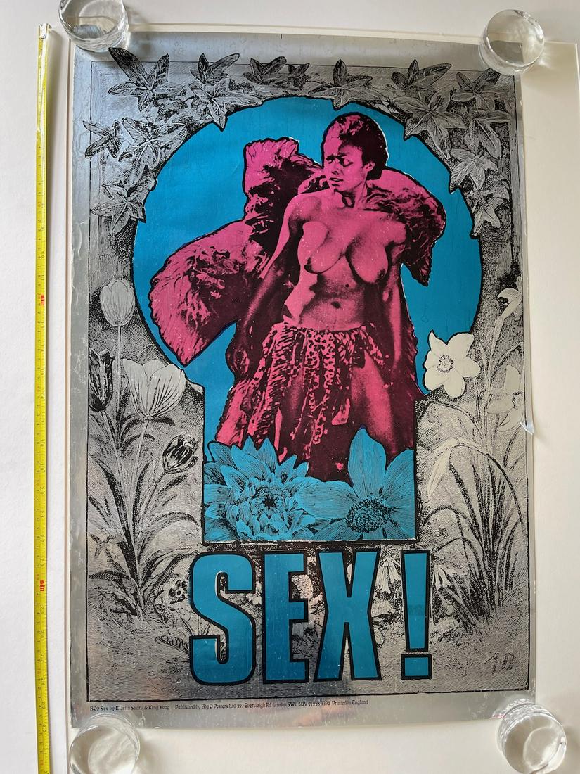 SEX FOIL POSTER BY MARTIN SHARP: SEX FOIL POSTER BY MARTIN SHARP AND BIG O POSTERS