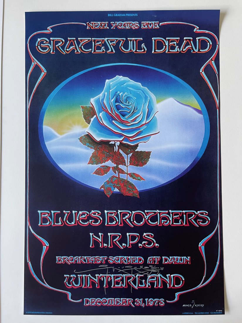 GRATEFUL DEAD AT WINTERLAND - SIGNED BY STANLEY MOUSE (1 of 1)