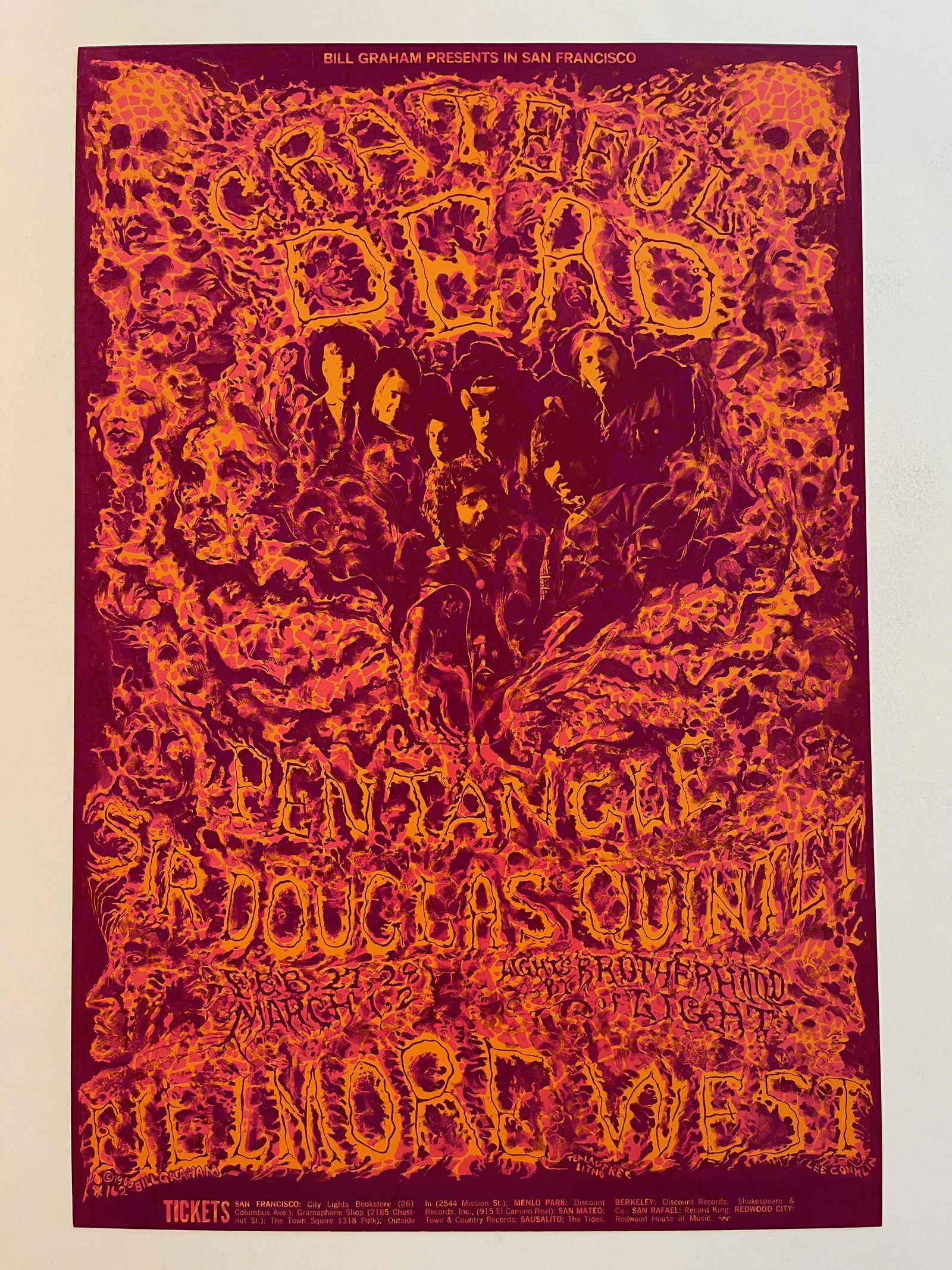 Grateful Dead Sir Douglas Pentangle SF 69 Conklin Greene - RP-2 (1 of 1)