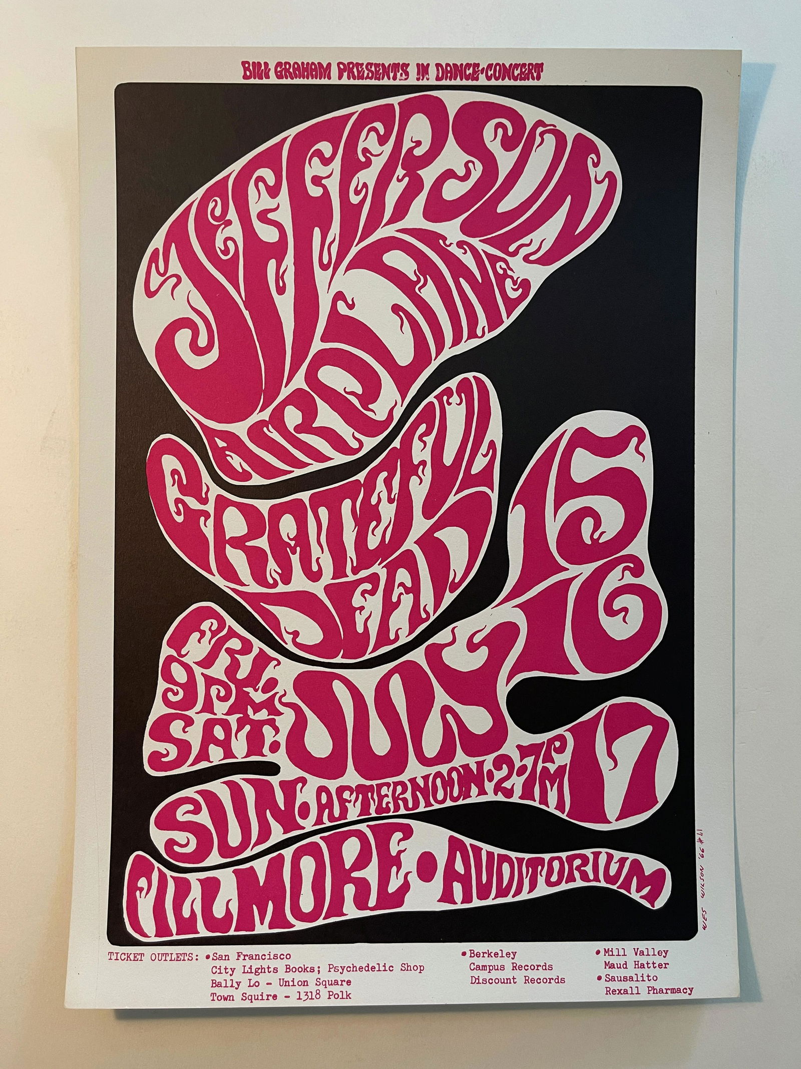 Jefferson Airplane - Grateful Dead BG17 3rd (1 of 1)