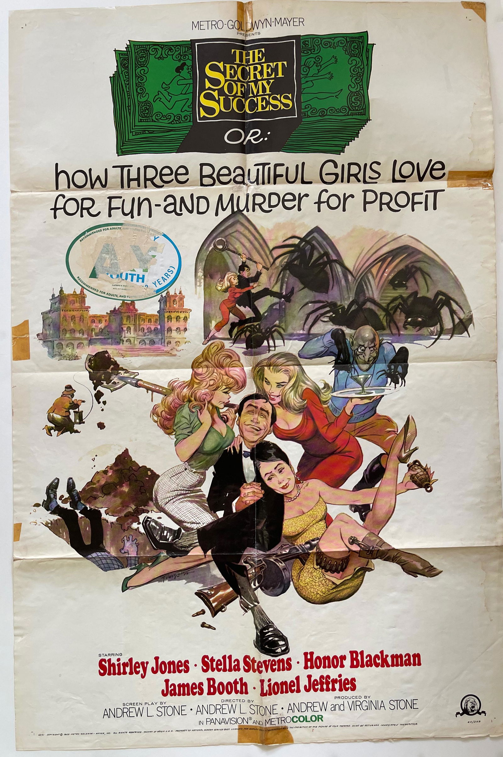 VINTAGE WACKY MOVIE POSTER SET (1 of 12)