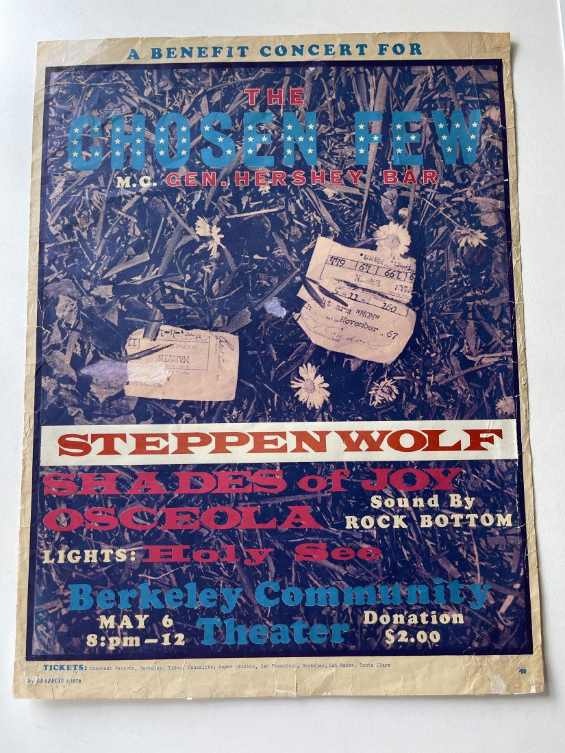STEPPENWOLF RARE POSTER - BERKELY (1 of 1)