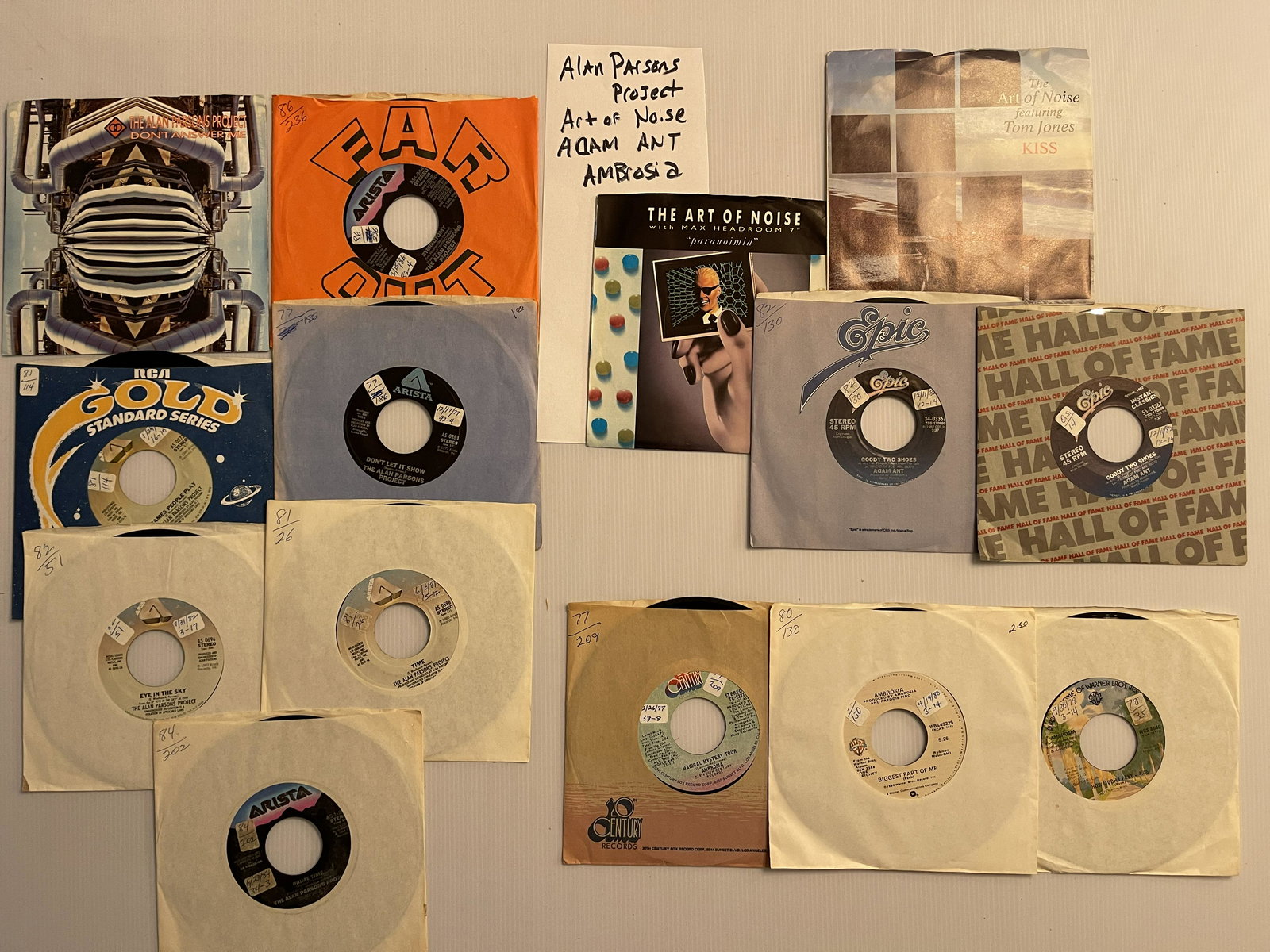 ALAN PARSONS - ART OF NOISE - ADAM ANT - AMBROSIA (1 of 1)