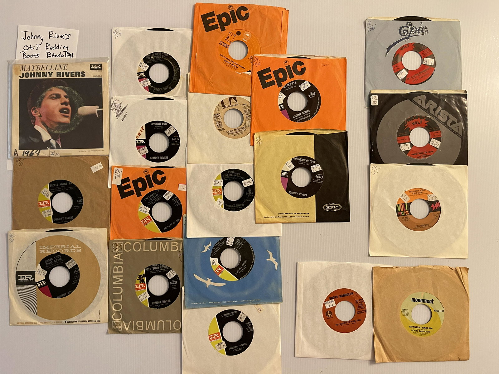 JOHNNY RIVERS - OTIS REDDING - BOOTS RANDOLPH: JOHNNY RIVERS - OTIS REDDING - BOOTS RANDOLPH
