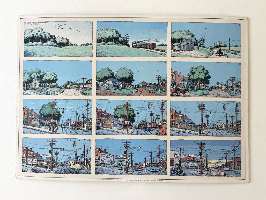 A Short History of America by Robert Crumb: A Short History of America by R. Crumb. Robert Dennis Crumb is an American cartoonist and musician who often signs his work R. Crumb. His work displays a nostalgia for American folk culture of the lat