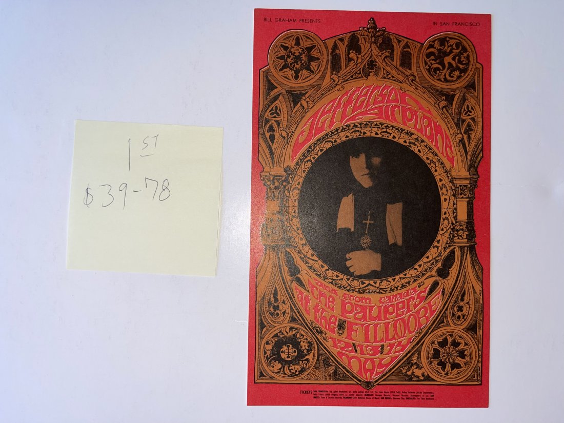 JEFFERSON AIRPLANE POSTCARD (1 of 1)