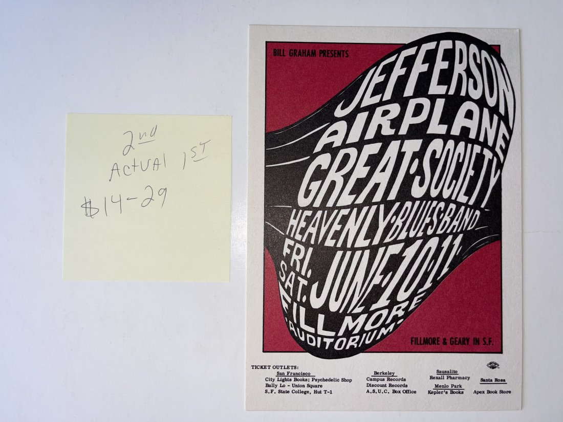 JEFFERSON AIRPLANE - GREAT SOCIETY POSTCARD (1 of 1)