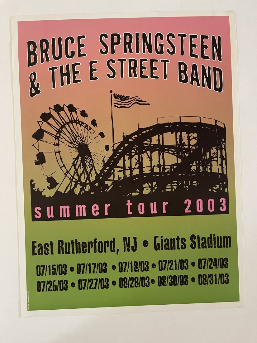 BRUCE SPRINGSTEEN 2003 SUMMER TOUR POSTER (1 of 1)