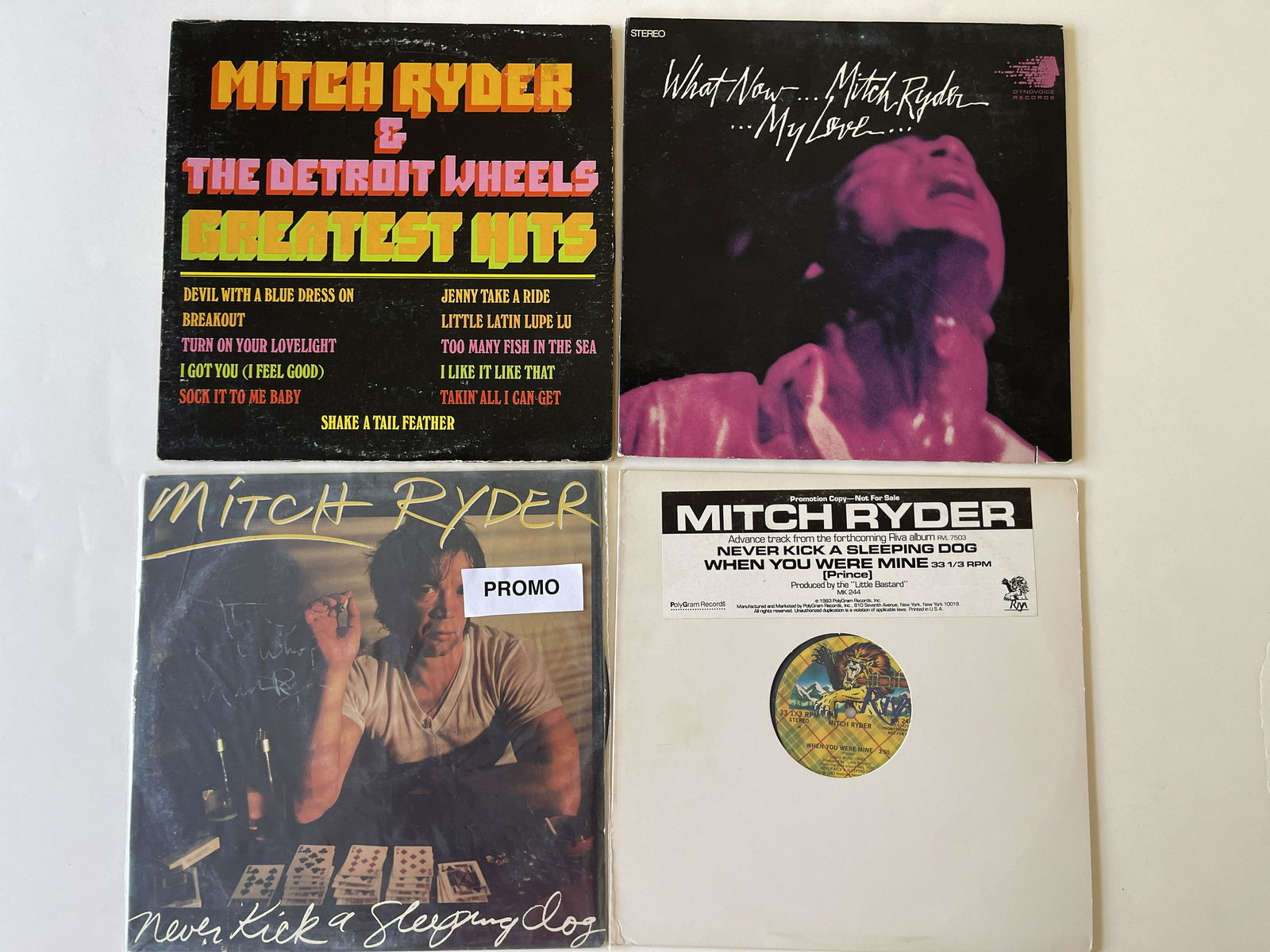 SIGNED ! Mitch Ryder PROMO  SET #3 (1 of 2)