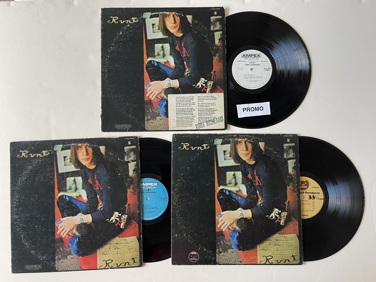 Todd Rundgren - Runt -   PROMO   SET and 2 release version (1 of 1)