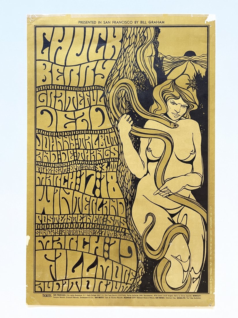 CHUCK BERRY - GRATEFUL DEAD - BG55 - WES WILSON (1 of 2)