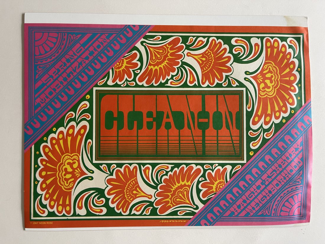 Moscoso Clean-In Neon Rose #15: Moscoso CLean-In. Neon Rose #15 Clean In - later print. NM by Moscoso, Victor