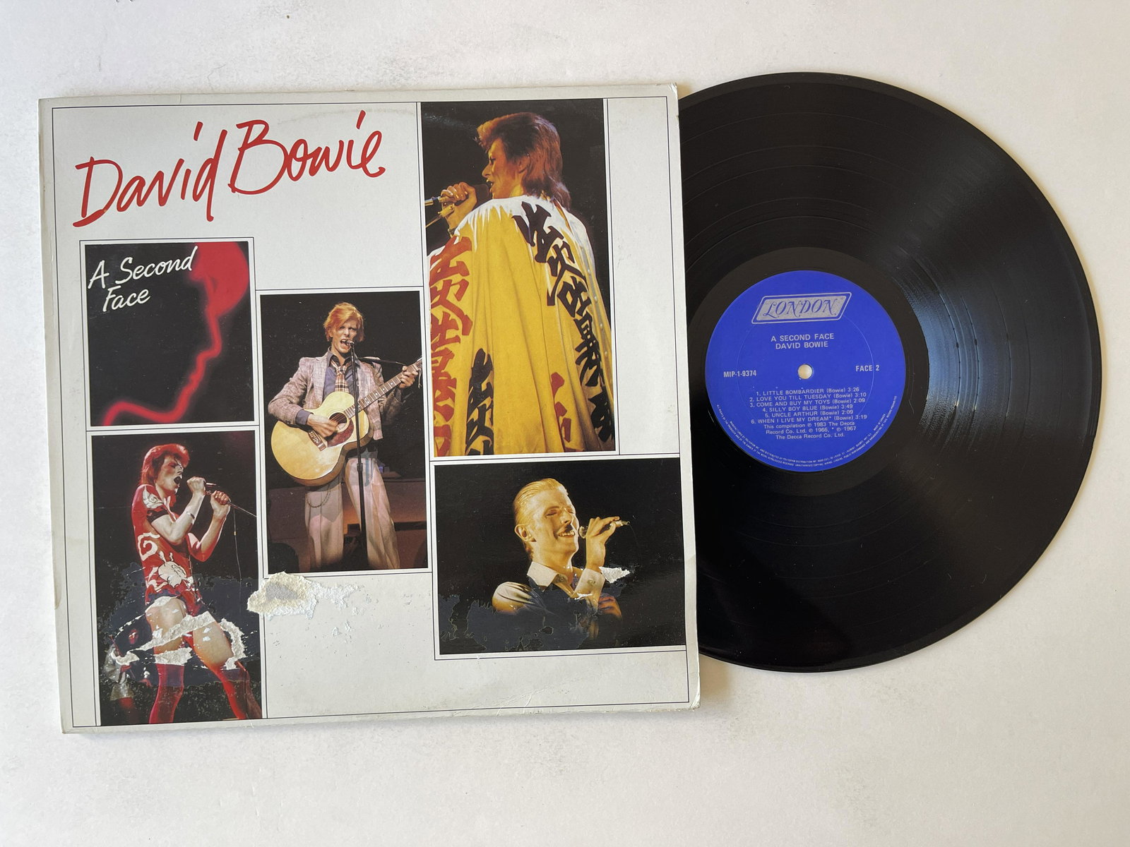David Bowie - A Second Face: David Bowie - A Second Face. Label: London Records - MIP-1-9374Format: Vinyl, LP, CompilationCountry:CanadaReleased:1983Genre:RockStyle:Classic Rock, Pop Rock, Psychedelic Rock. Album is NM-M cover ha