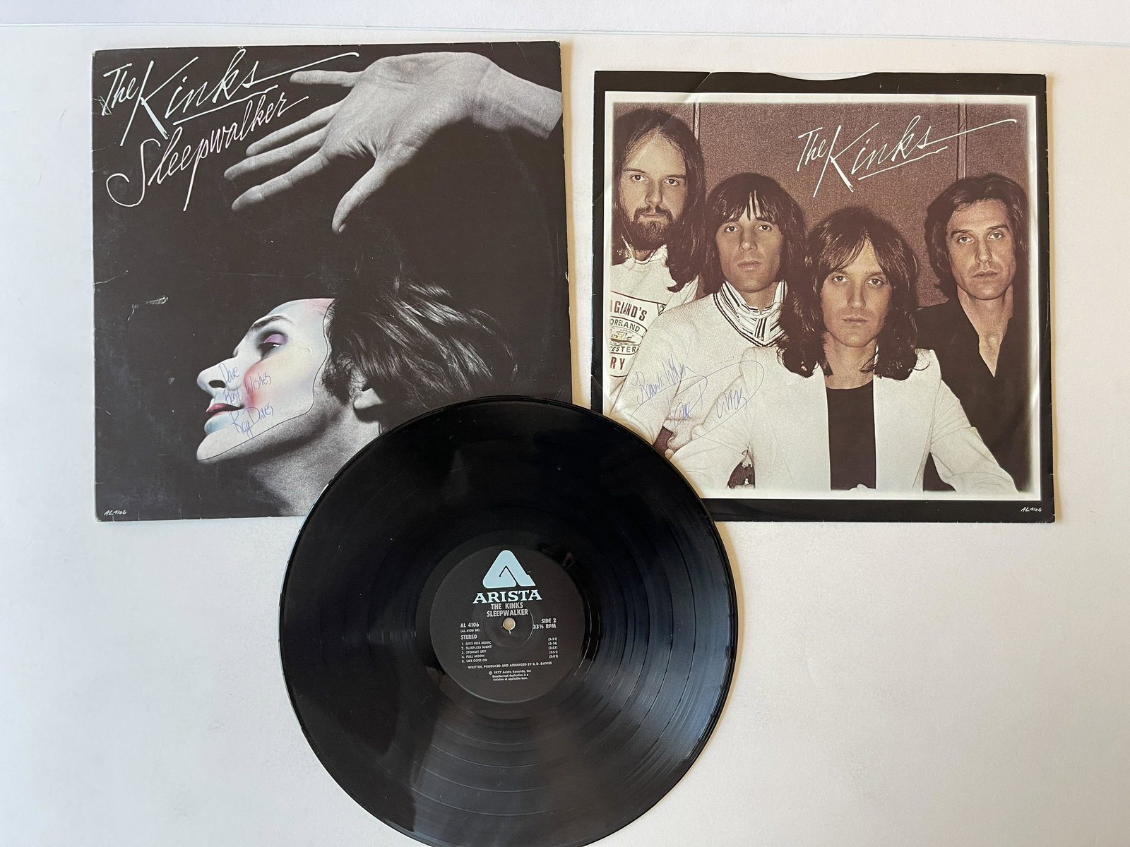 The Kinks - Sleepwalker - SIGNED by RAY DAVIES (1 of 3)