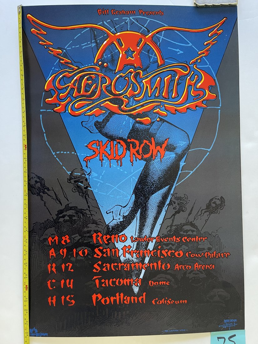 Aerosmith / Skid Row 1990 Multi City Tour 1st (1 of 1)