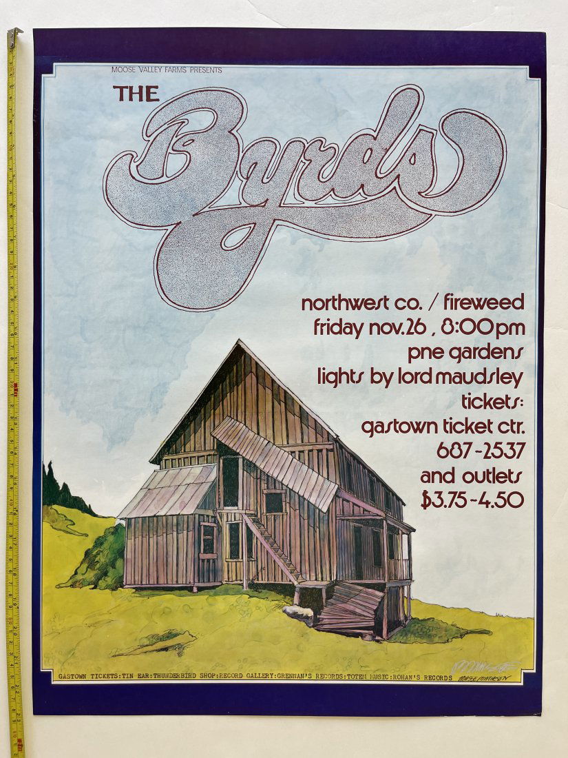 SIGNED - THE BYRDS at PNE GARDENS 1st (1 of 1)