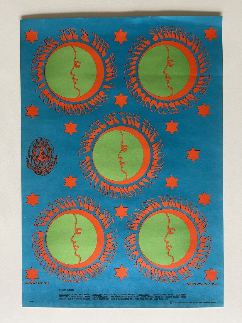 Country Joe & the Fish Poster - FIVE MOONS - 5 moons (1 of 1)