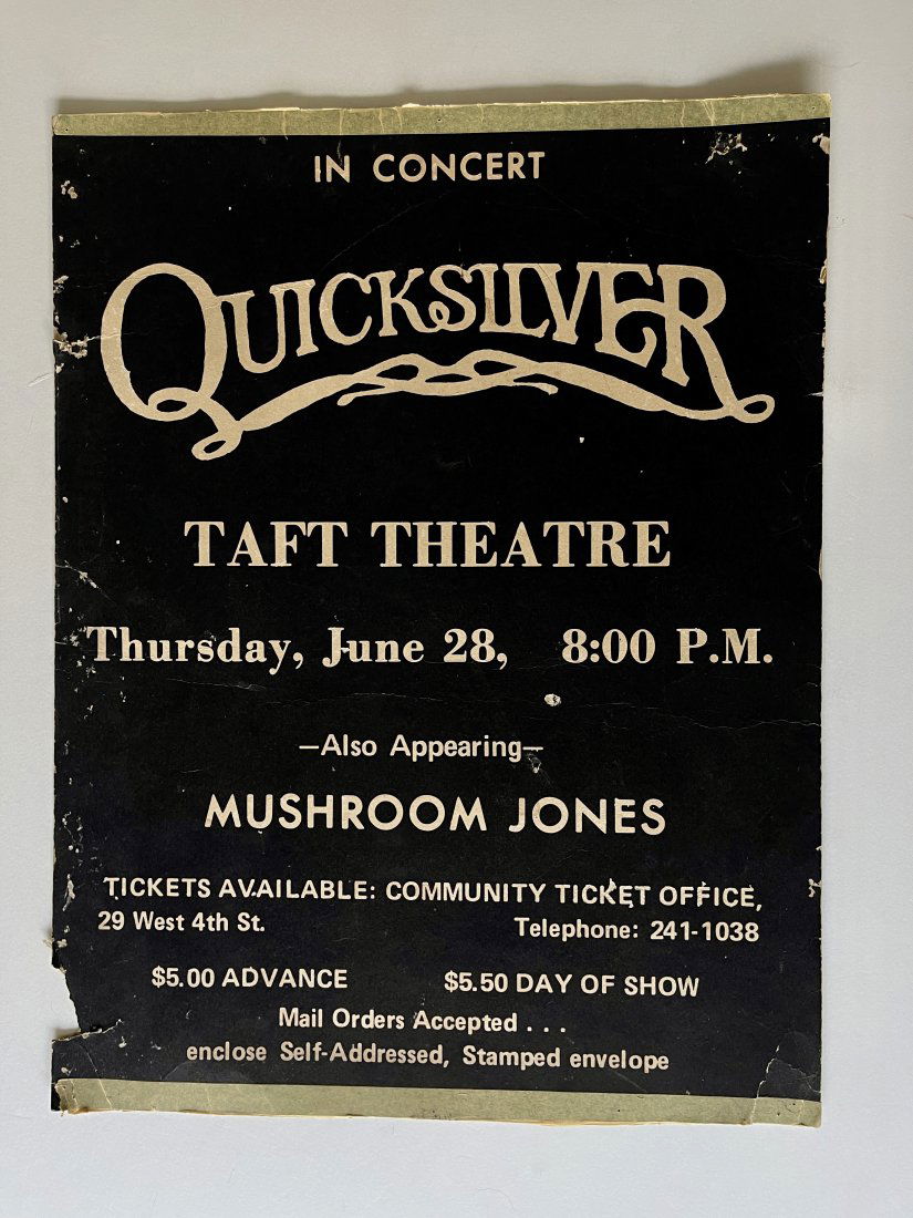 SUPER RARE QUICKSILVER LOBBY POSTER - circa 1973 (1 of 2)