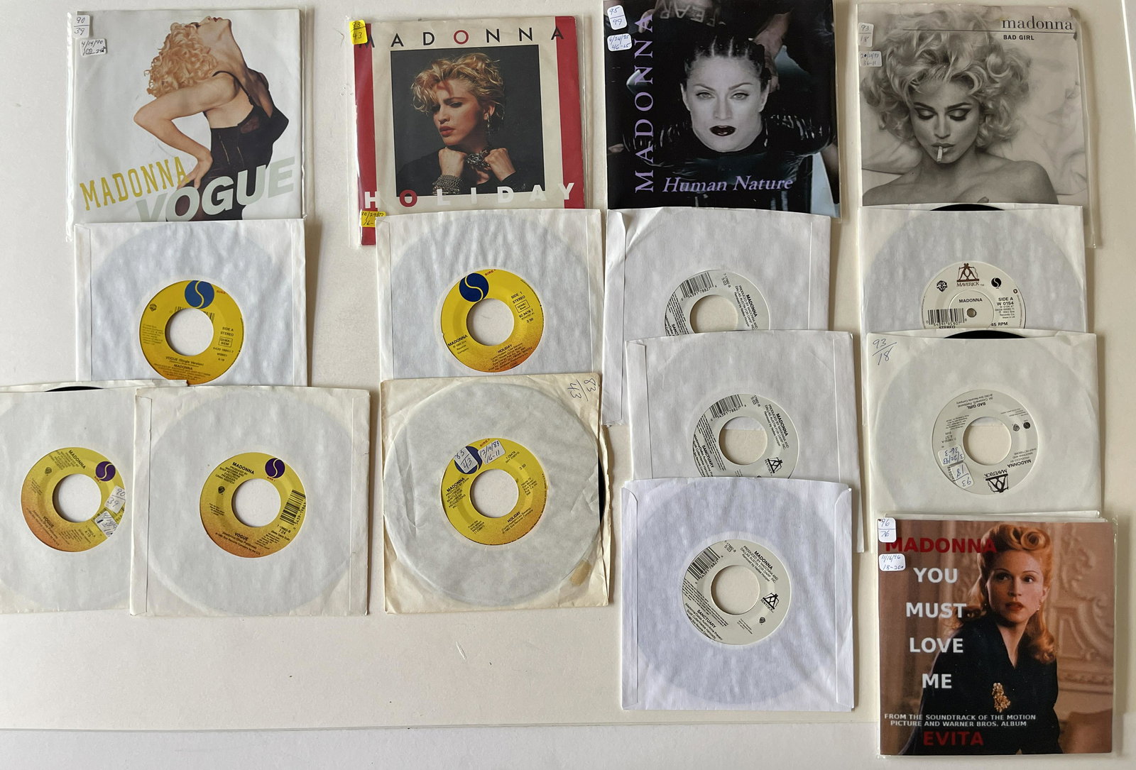 MADONNA SET of 5 PICTURE SLEEVES SET #11 (1 of 1)