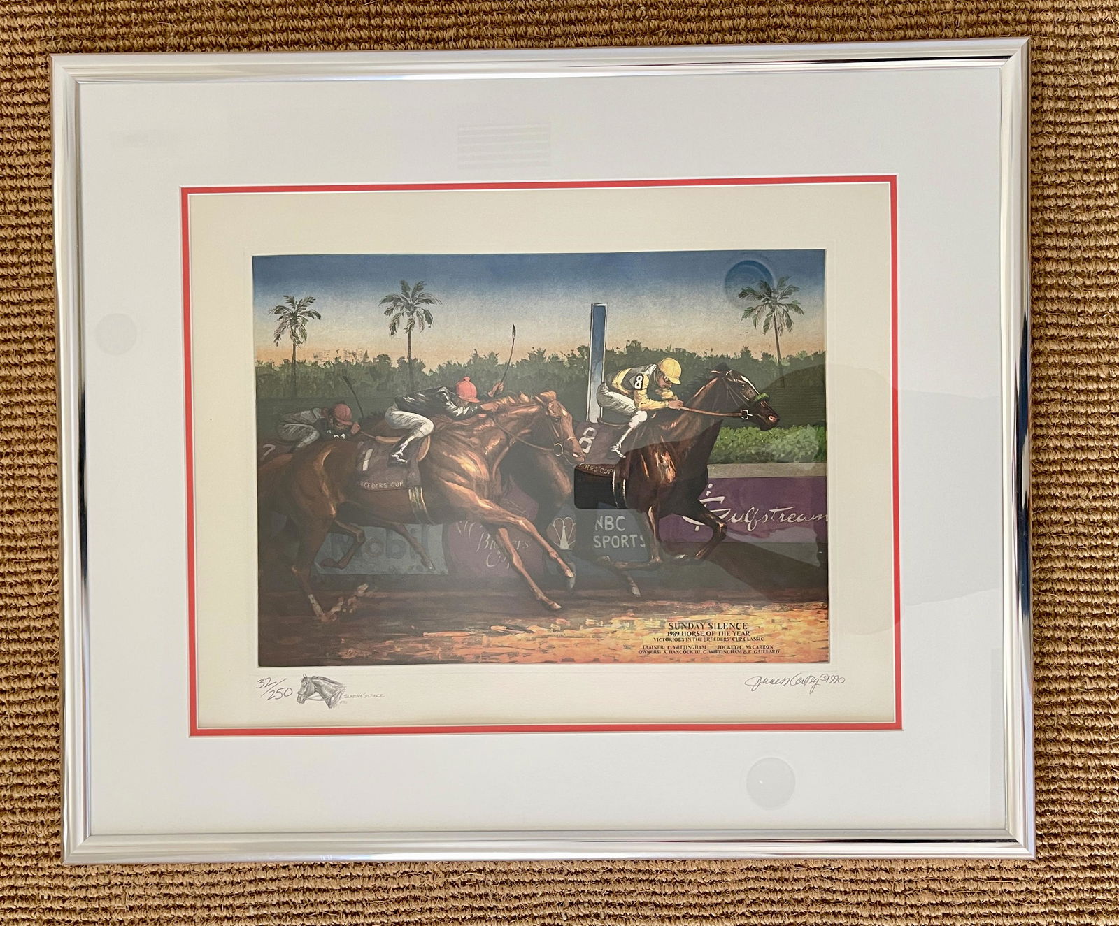 SIGNED CORTEZ PRINT - SUNDAY SILENCE (1 of 3)