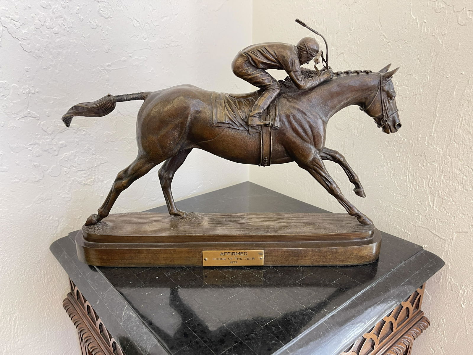AFFIRMED - BRONZE HORSE SCULPTURE 1979 (1 of 6)