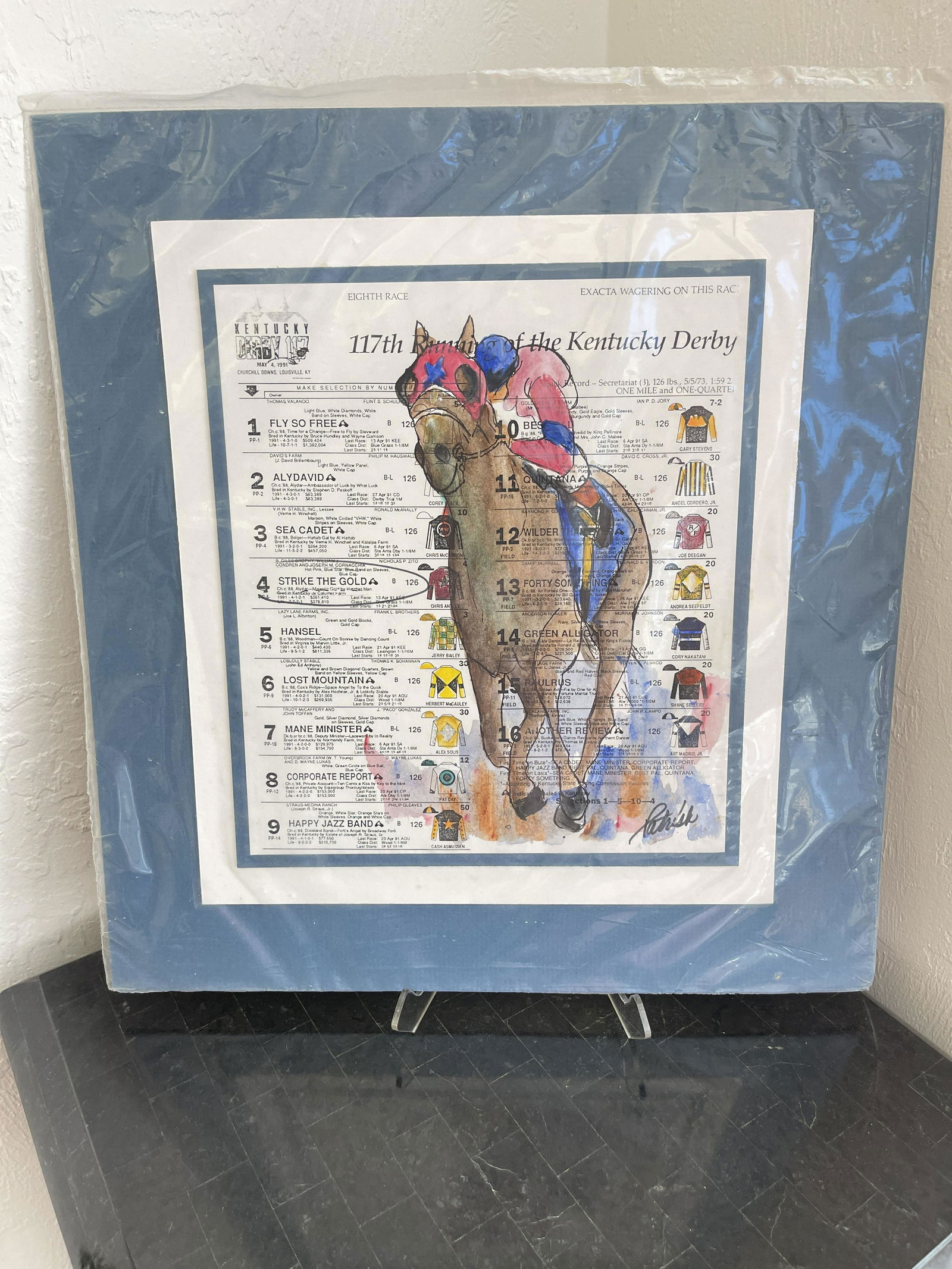 SET OF TWO SIGNED KENTUCKY DERBY PRINTS (1 of 2)